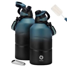 image-FEIJIAN Thermos Bottle 1.9L Large Capacity Stainless Steel Thermal Water Bottle Cold and Hot Vacuum Flask With rope Gym
