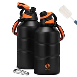 image-FEIJIAN Thermos Bottle 1.9L Large Capacity Stainless Steel Thermal Water Bottle Cold and Hot Vacuum Flask With rope Gym
