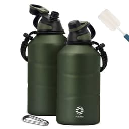 image-FEIJIAN Thermos Bottle 1.9L Large Capacity Stainless Steel Thermal Water Bottle Cold and Hot Vacuum Flask With rope Gym