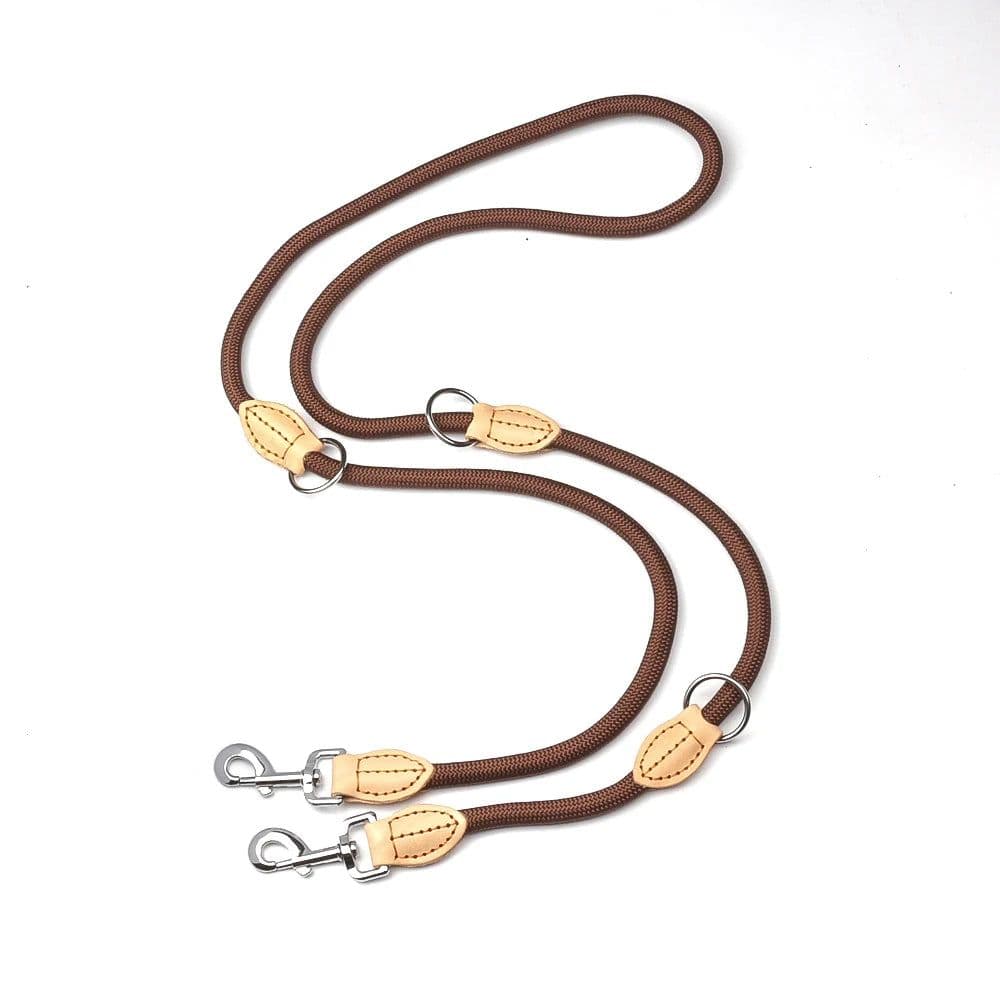 image-2nd Multipurpose Big Dog Double Leash Generation Medium Adjustable and Nylon Luxury Hands Free Leash for 2 Dogs