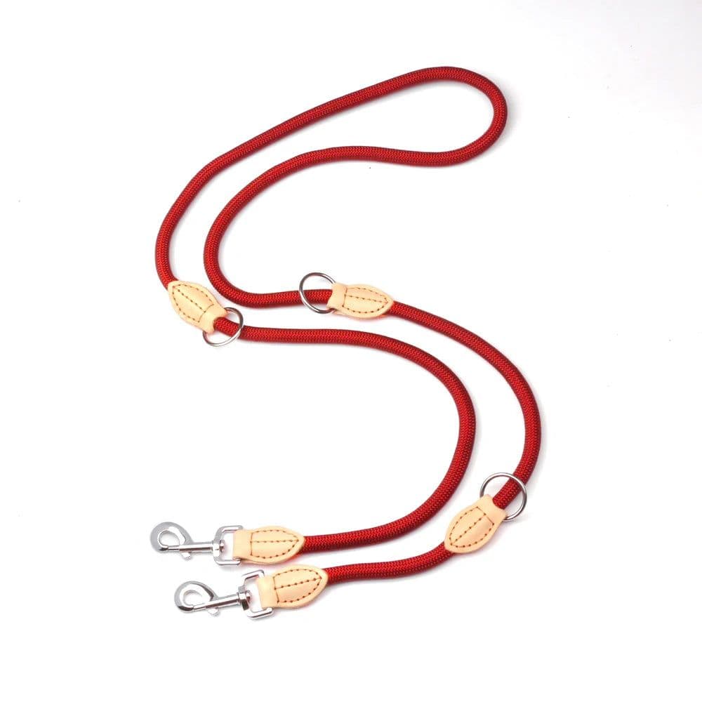 image-2nd Multipurpose Big Dog Double Leash Generation Medium Adjustable and Nylon Luxury Hands Free Leash for 2 Dogs