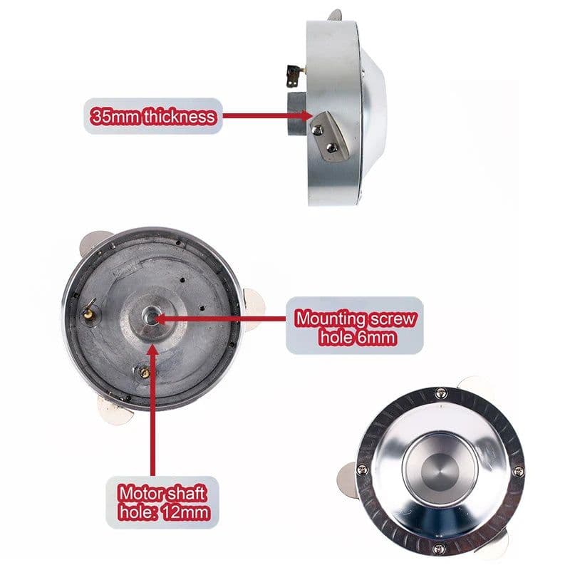 image-Sugar Head Candy Floss Machine Double Boiler Electric Heating Outlet Rotate Device Part Cotton Candy Maker Accessories 110V/220V