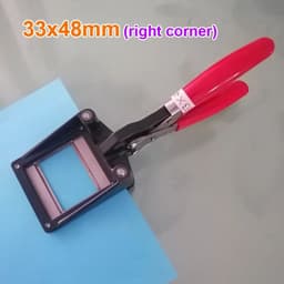 image-Hand Held ID Card License Picture Punch 25x35mm 30x40mm 35x45mm 40mm x 60mm 50x70mm Passport Photo Cutter Rectangle Cutting Tool
