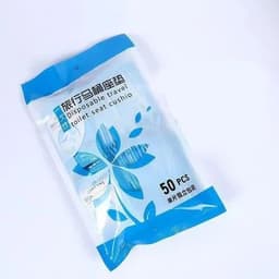 image-10/50PCS Biodegradable Disposable Plastic Toilet Seat Cover Portable Safety Travel Bathroom Toilet Paper Pad Bathroom Accessory