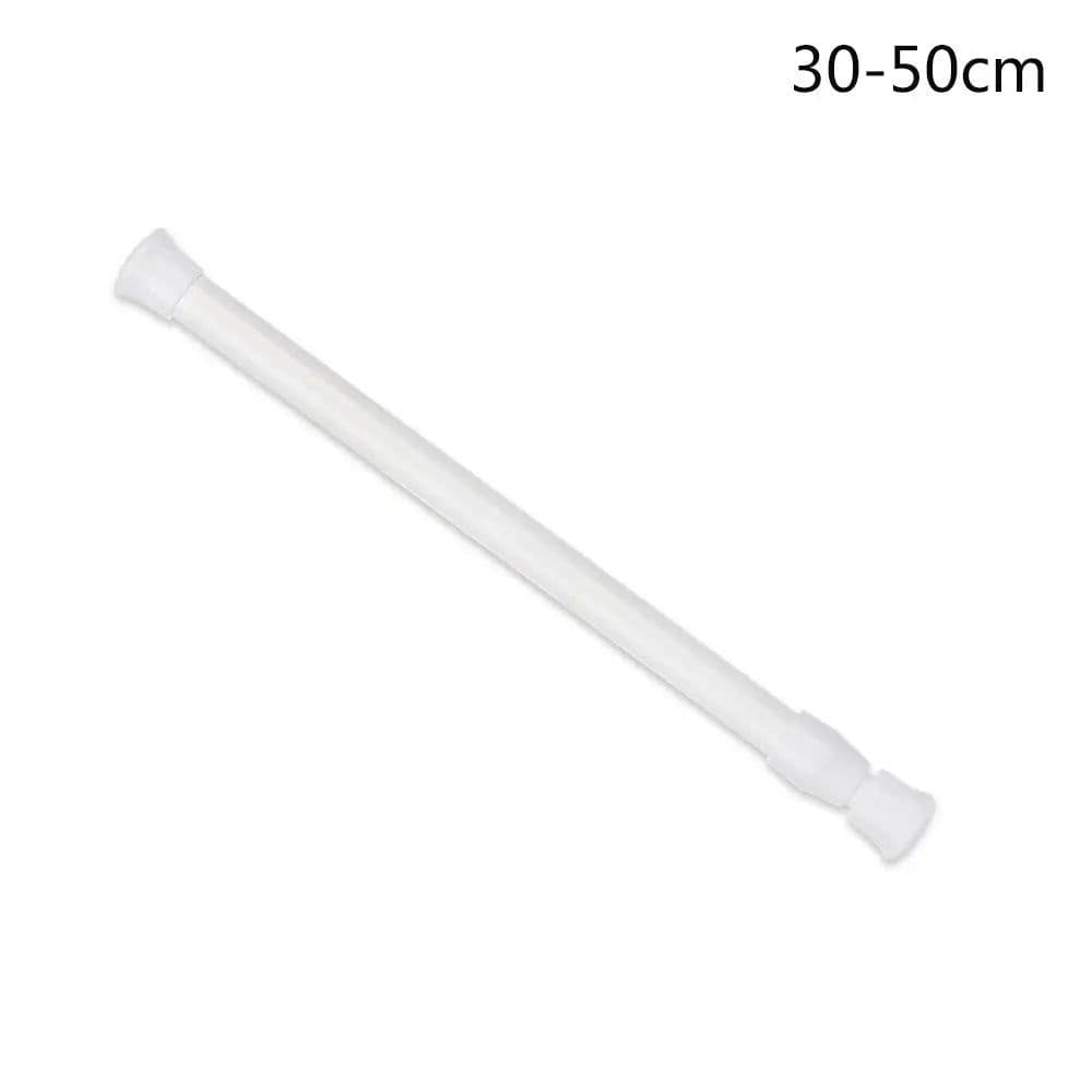 image-Multi Purpose Spring Loaded Telescopic Pole Curtain Extendable Sticks Net Voile Tension Curtain Rail Pole Net Rods Household