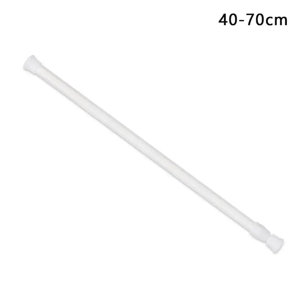image-Multi Purpose Spring Loaded Telescopic Pole Curtain Extendable Sticks Net Voile Tension Curtain Rail Pole Net Rods Household