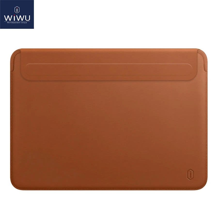 image-WIWU Newest Laptop Sleeve for MacBook Pro 14.2 Case Waterproof Laptop Bag Case for MacBook Pro 16.2 PU Leather Notebook Bag Case