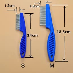 image-Pet Care Comb Protect Flea Comb for Cat Dog Pet Stainless Steel Comfort Flea Hair Grooming Comb