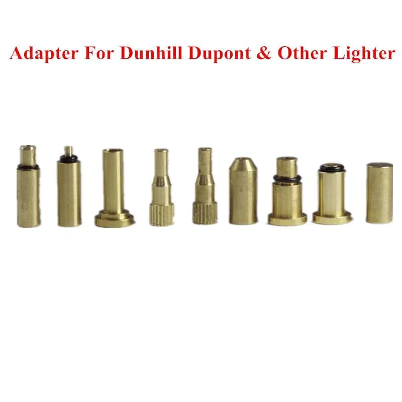 image-New 9 In 1 Brass Copper Gas Refill Adapter For Dunhill Dupont & Other Lighters Reusable Durable Lighter Repair Gadgets Wholesale