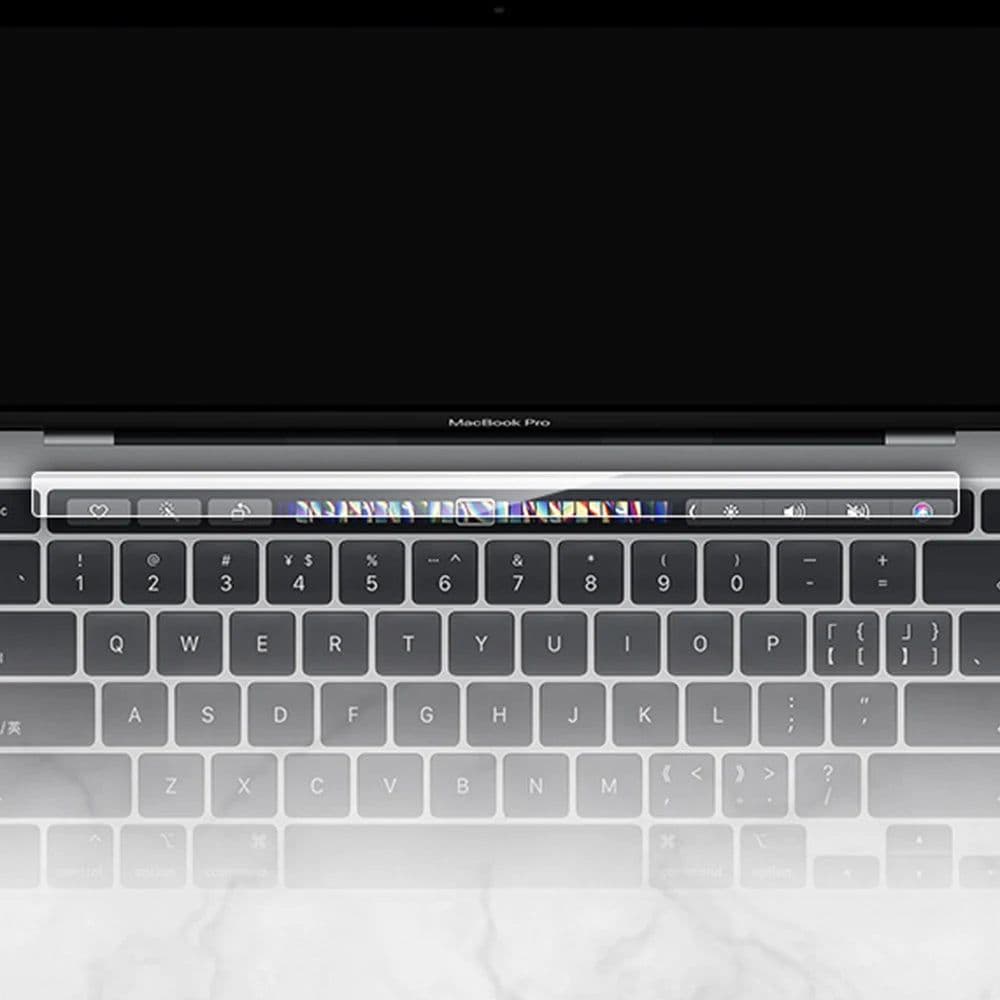 image-Touch Bar Protector Skin Film For Macbook pro Compatible Pro 16 13 15" Touch Bar A2141A2251/A2289/A2159/A1706/A1707/A1989/A1990