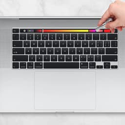 image-Touch Bar Protector Skin Film For Macbook pro Compatible Pro 16 13 15" Touch Bar A2141A2251/A2289/A2159/A1706/A1707/A1989/A1990