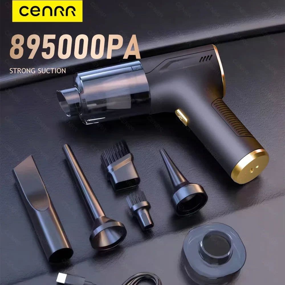 image-CENRR 895000PA Mini Car Vacuum Cleaner Strong Suction Cordless HandHeld Vacuum Cleaner Portable Powerful Cleaner Home Appliance
