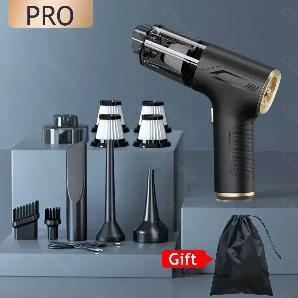 image-CENRR 895000PA Mini Car Vacuum Cleaner Strong Suction Cordless HandHeld Vacuum Cleaner Portable Powerful Cleaner Home Appliance