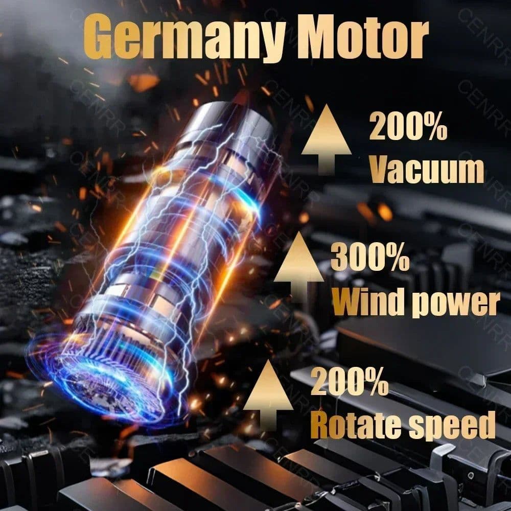 image-CENRR 895000PA Mini Car Vacuum Cleaner Strong Suction Cordless HandHeld Vacuum Cleaner Portable Powerful Cleaner Home Appliance