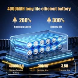 image-CENRR 895000PA Mini Car Vacuum Cleaner Strong Suction Cordless HandHeld Vacuum Cleaner Portable Powerful Cleaner Home Appliance