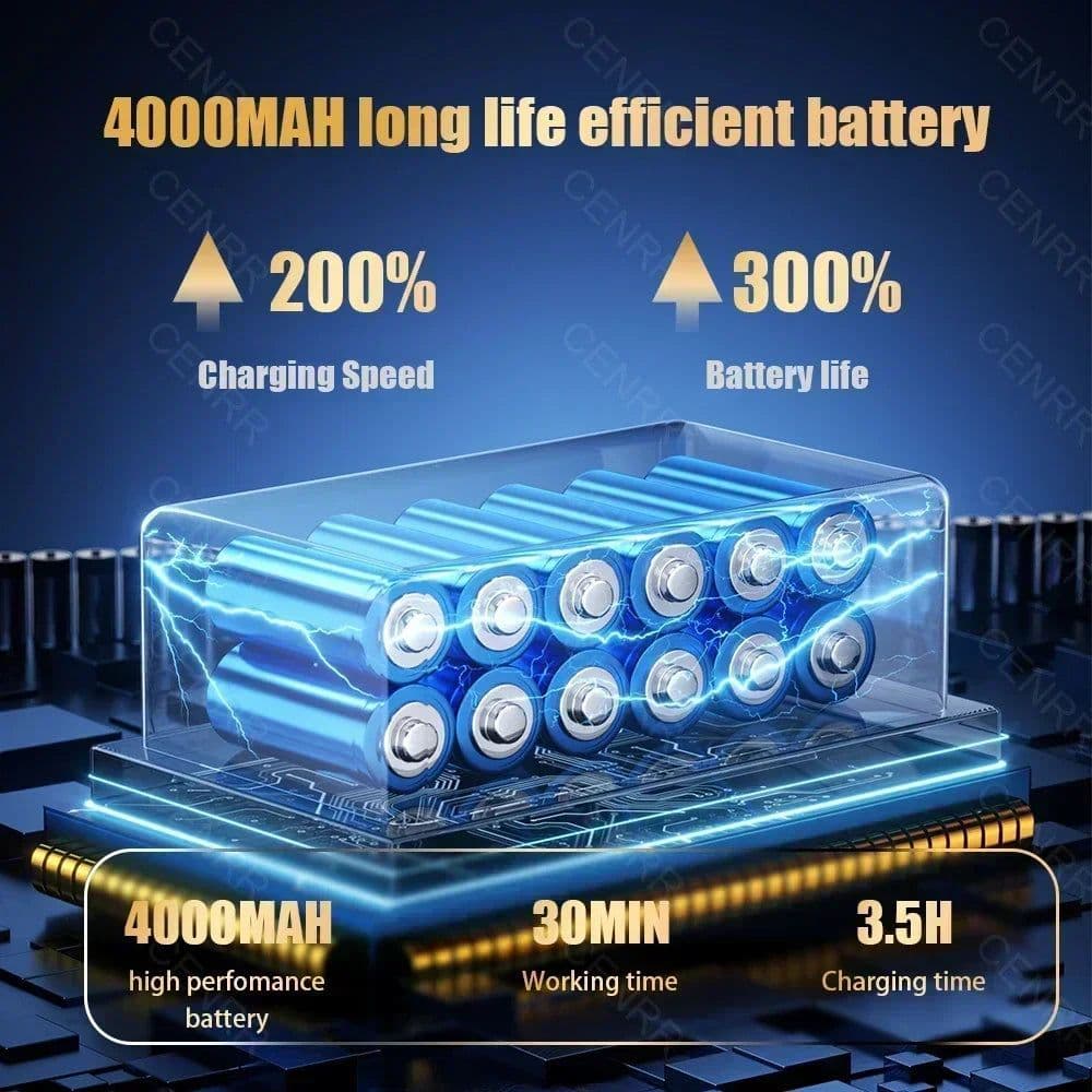 image-CENRR 895000PA Mini Car Vacuum Cleaner Strong Suction Cordless HandHeld Vacuum Cleaner Portable Powerful Cleaner Home Appliance