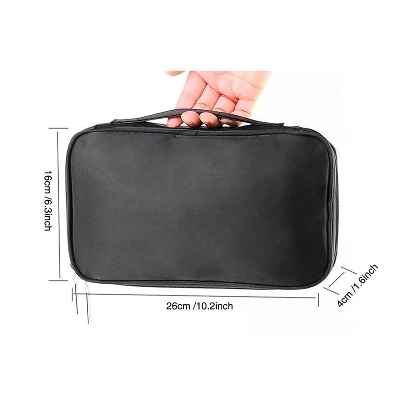 image-Professional Cosmetic Bag Beauty Case Toiletry Brush Organizer Neceser Multi Functional Makeup Bag for Travel & Home