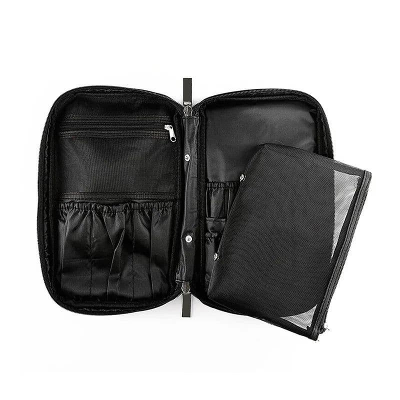 image-Professional Cosmetic Bag Beauty Case Toiletry Brush Organizer Neceser Multi Functional Makeup Bag for Travel & Home