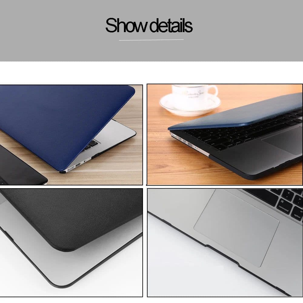 image-PU+PC Laptop Case for Macbook Pro 14 Case 2021 2023 M3 Pro 16 Touch Bar Funda for Macbook Air 13 Capa M1 2020 Pro 15 12 Case