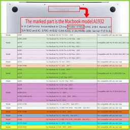 image-PU+PC Laptop Case for Macbook Pro 14 Case 2021 2023 M3 Pro 16 Touch Bar Funda for Macbook Air 13 Capa M1 2020 Pro 15 12 Case