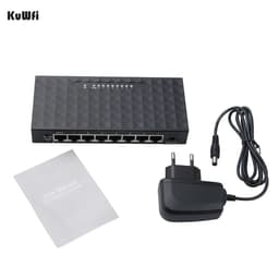 image-KuWFi 5/8Port Gigabit Switch Ethernet Smart Switcher High Performance 1000Mbps Network Switch RJ45 Hub Internet Injector