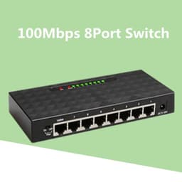 image-KuWFi 5/8Port Gigabit Switch Ethernet Smart Switcher High Performance 1000Mbps Network Switch RJ45 Hub Internet Injector
