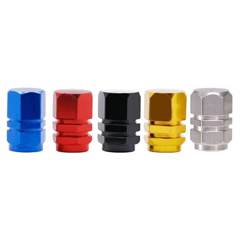 image-1/4pcs Aluminum Car Wheel Tires Valve Caps Rim Stem Covers Waterproof For Automobiles Motorcycles Trucks Personalized valve