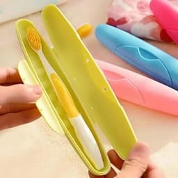 image-Hot !Portable Toothbrush Case Box Plastic Travel Tooth Brush Cover Sealed Holder