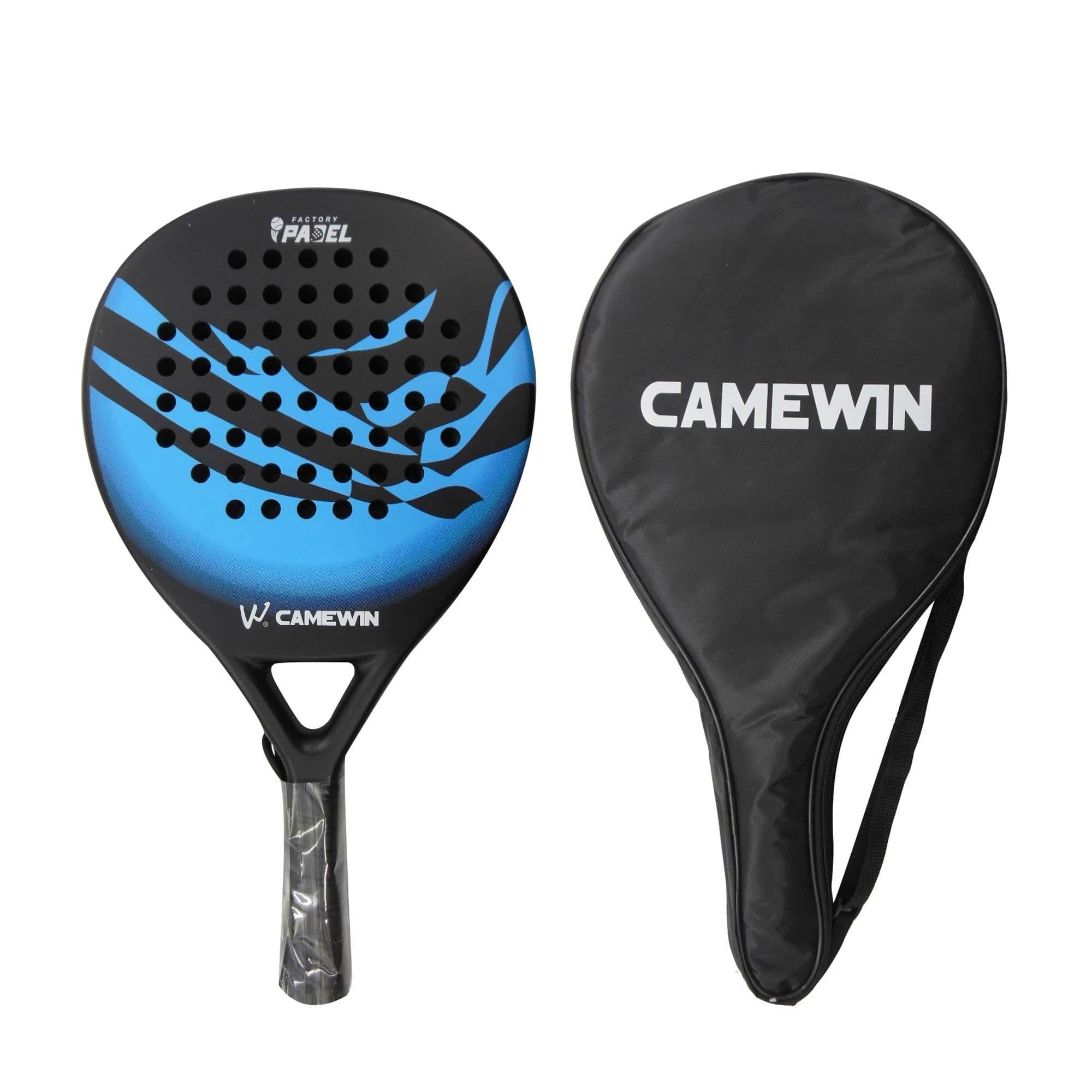 image-CAMEWIN4013 Padel Beach Tennis Racket Professional Tennis Carbon Fiber Soft EVA Face Tennis Paddle Racquet Racket with Bag Cover