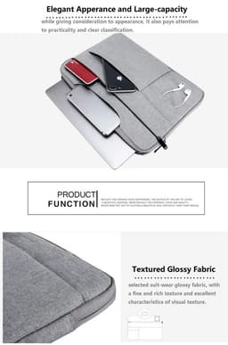 image-Handbag Laptop Bag 13 14 15 15.6 Inch For MacBook Air ASUS laptop bag Case Cover Notebook Accessory Women Men Briefcase