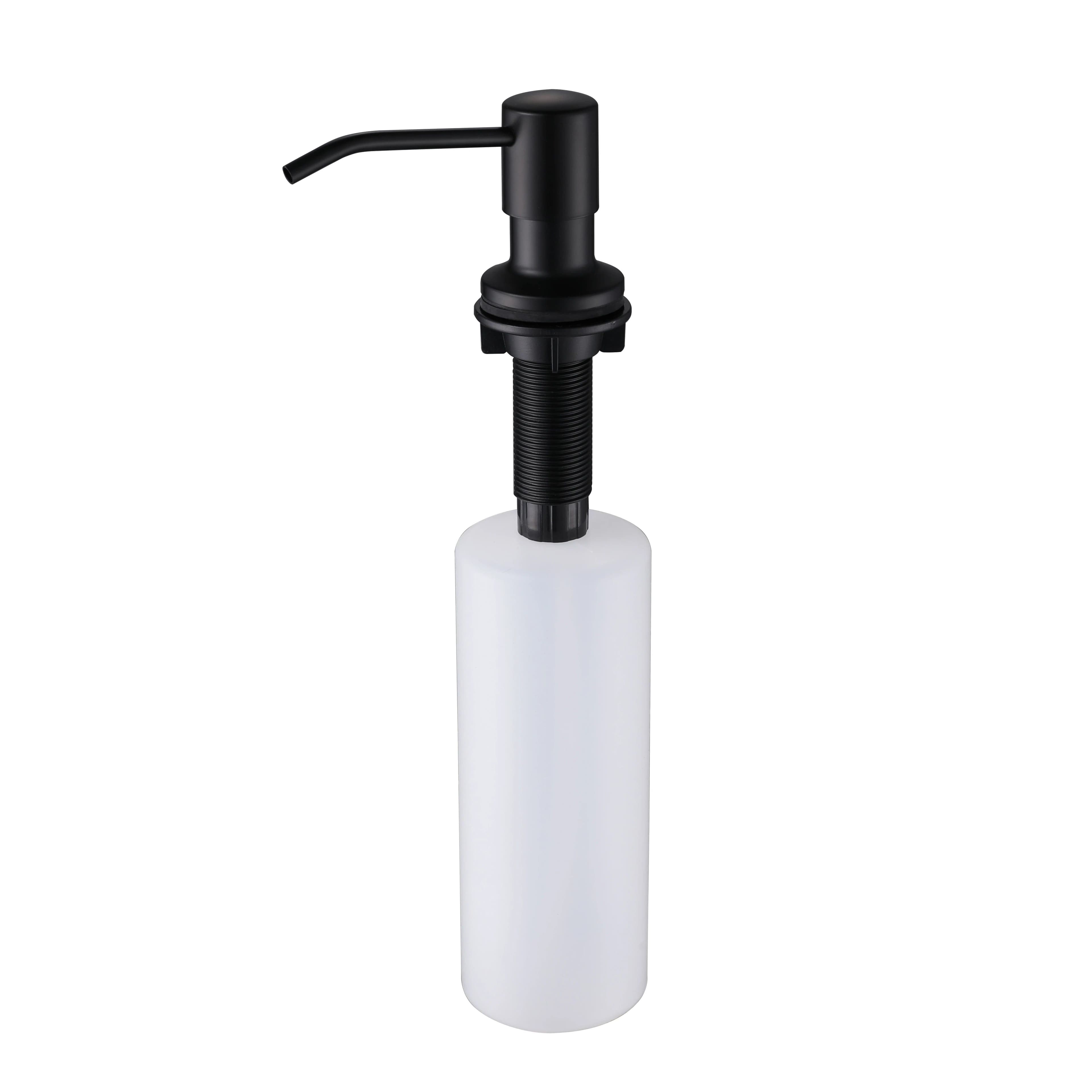 image-Kitchen Soap Dispensers 500ml Build in Dispenser Soap For Kitchen Bathroom Accessories Stainless Steel Pump Liquid PE Bottle