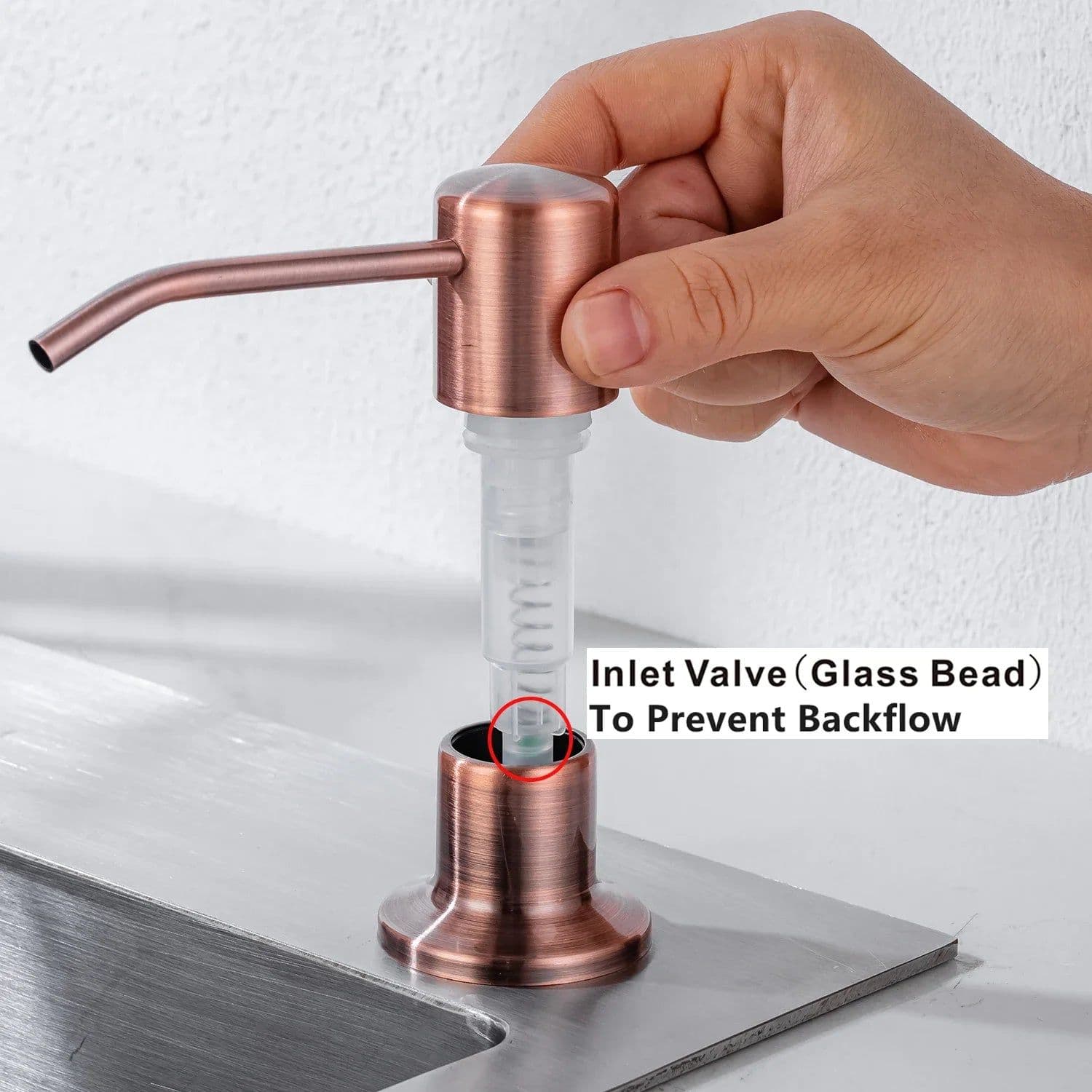 image-Kitchen Soap Dispensers 500ml Build in Dispenser Soap For Kitchen Bathroom Accessories Stainless Steel Pump Liquid PE Bottle