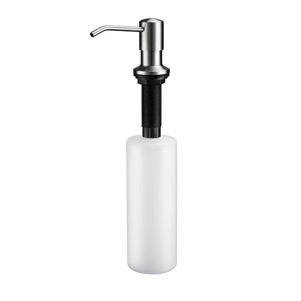 image-Kitchen Soap Dispensers 500ml Build in Dispenser Soap For Kitchen Bathroom Accessories Stainless Steel Pump Liquid PE Bottle