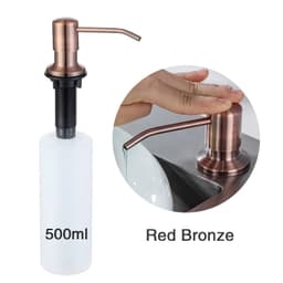 image-Kitchen Soap Dispensers 500ml Build in Dispenser Soap For Kitchen Bathroom Accessories Stainless Steel Pump Liquid PE Bottle