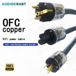 image-Hi-End 4Square hifi audio EU/US power cord pure copper power cable