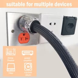image-Hi-End 4Square hifi audio EU/US power cord pure copper power cable