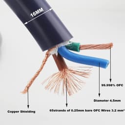 image-Hi-End 4Square hifi audio EU/US power cord pure copper power cable