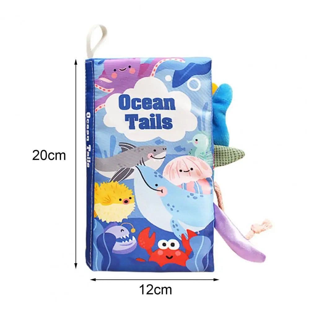 image-Cloth Book for Babies 3d Tail Baby Book Colorful Cartoon Pattern Book Brain-boosting Educational Toy for Babies 0-3 Years Baby