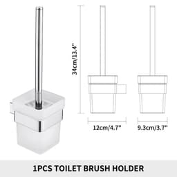 image-Stainless Steel Bathroom Accessories Wall Shelf Towel Bar Rack Rail Toilet Brush Roll Paper Holder Soap Dish Bathroom Hardware
