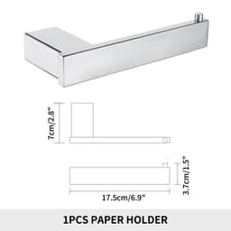 image-Stainless Steel Bathroom Accessories Wall Shelf Towel Bar Rack Rail Toilet Brush Roll Paper Holder Soap Dish Bathroom Hardware