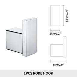 image-Stainless Steel Bathroom Accessories Wall Shelf Towel Bar Rack Rail Toilet Brush Roll Paper Holder Soap Dish Bathroom Hardware