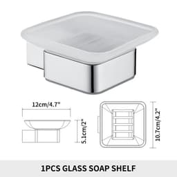image-Stainless Steel Bathroom Accessories Wall Shelf Towel Bar Rack Rail Toilet Brush Roll Paper Holder Soap Dish Bathroom Hardware
