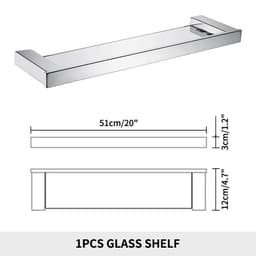 image-Stainless Steel Bathroom Accessories Wall Shelf Towel Bar Rack Rail Toilet Brush Roll Paper Holder Soap Dish Bathroom Hardware