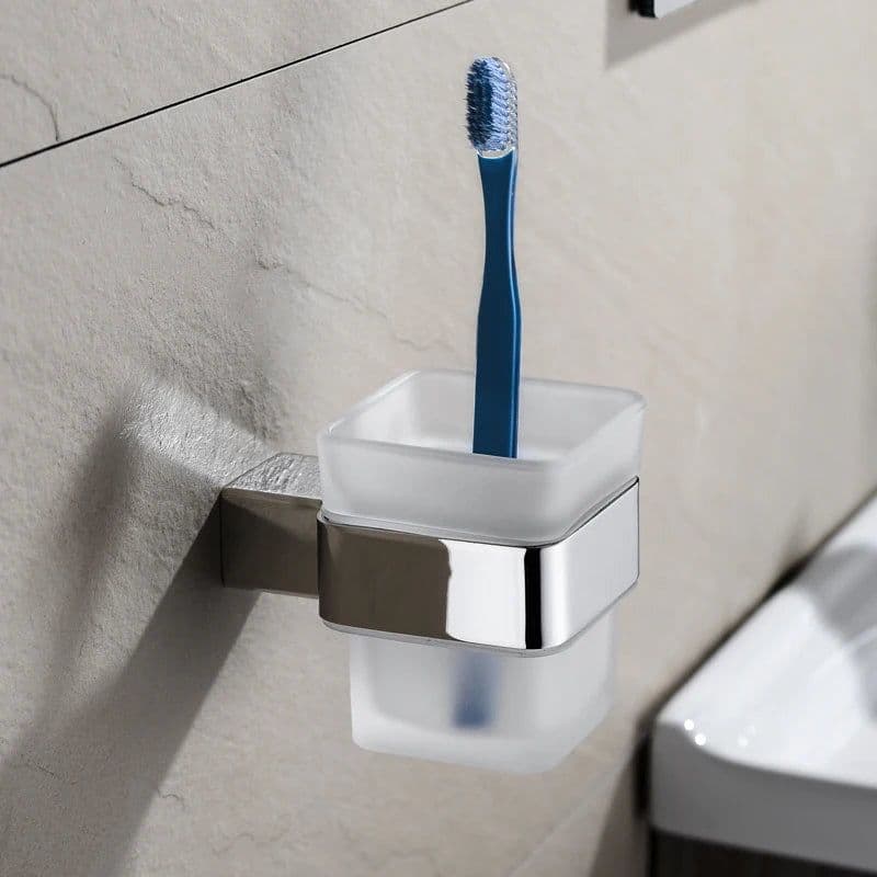image-Stainless Steel Bathroom Accessories Wall Shelf Towel Bar Rack Rail Toilet Brush Roll Paper Holder Soap Dish Bathroom Hardware