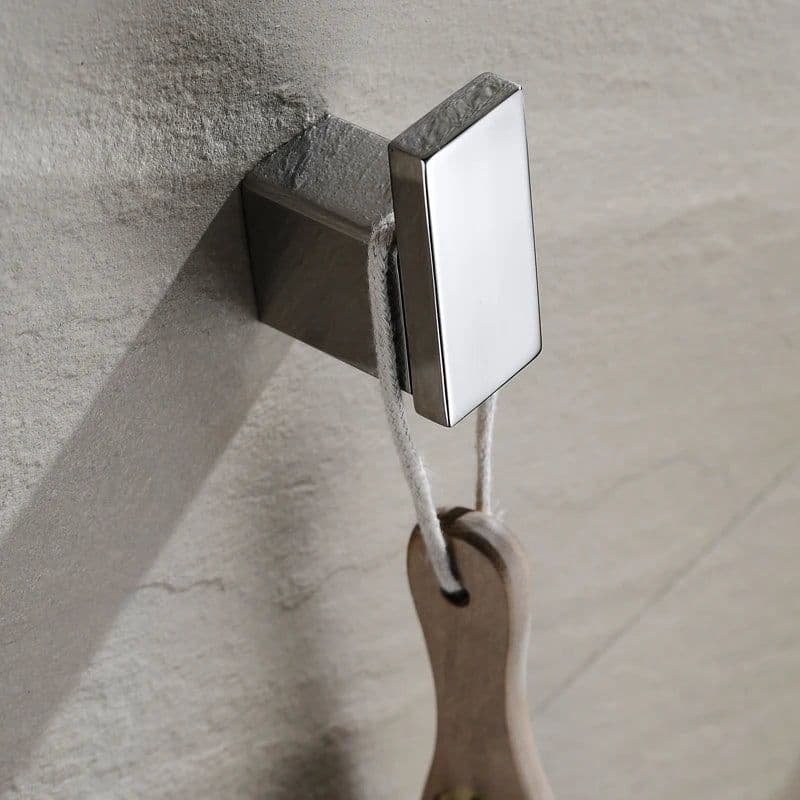 image-Stainless Steel Bathroom Accessories Wall Shelf Towel Bar Rack Rail Toilet Brush Roll Paper Holder Soap Dish Bathroom Hardware
