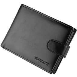 image-High Capacity Men's Hasp Leather Wallet Multiple Card Slots Card ID Credit Card Holder Coin Vintage Wallet