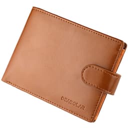 image-High Capacity Men's Hasp Leather Wallet Multiple Card Slots Card ID Credit Card Holder Coin Vintage Wallet