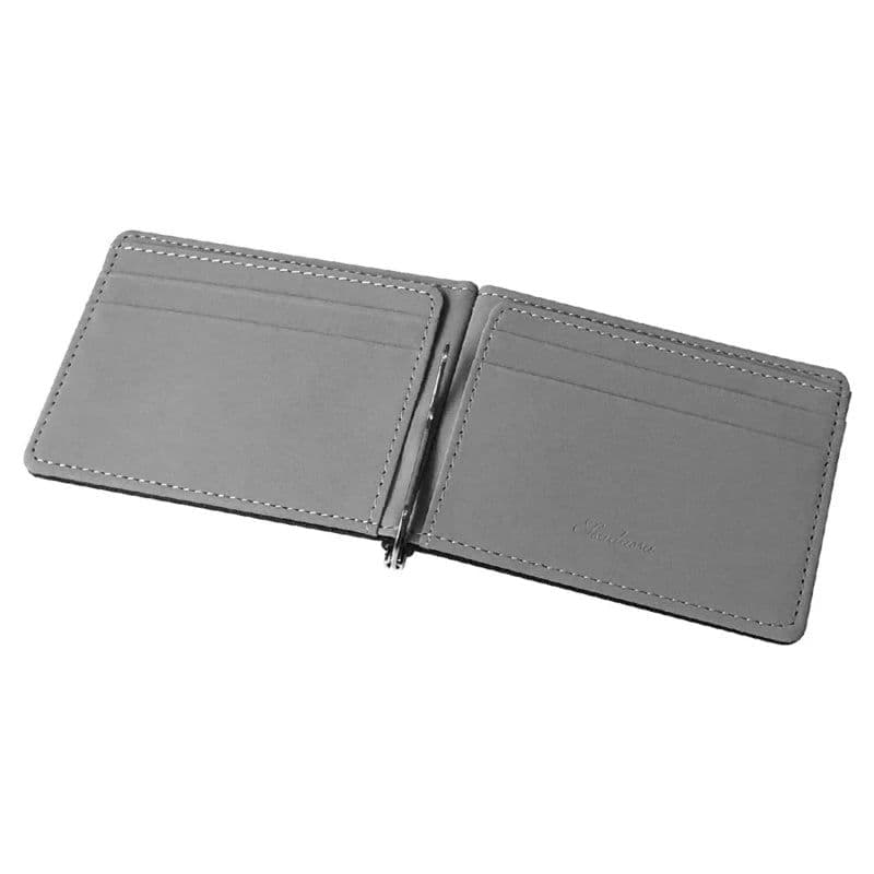 image-Fashion Men Wallet Short Skin Wallets Purses PU Leather Money Clips Sollid Thin Wallet Men Purse ID Credit Card Cash Holder