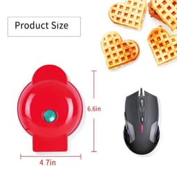 image-220V EU Plug Mini Electric Waffles Maker Bubble Egg Cake Oven Breakfast Love Heart Shaped Waffle Maker Cooking Appliance