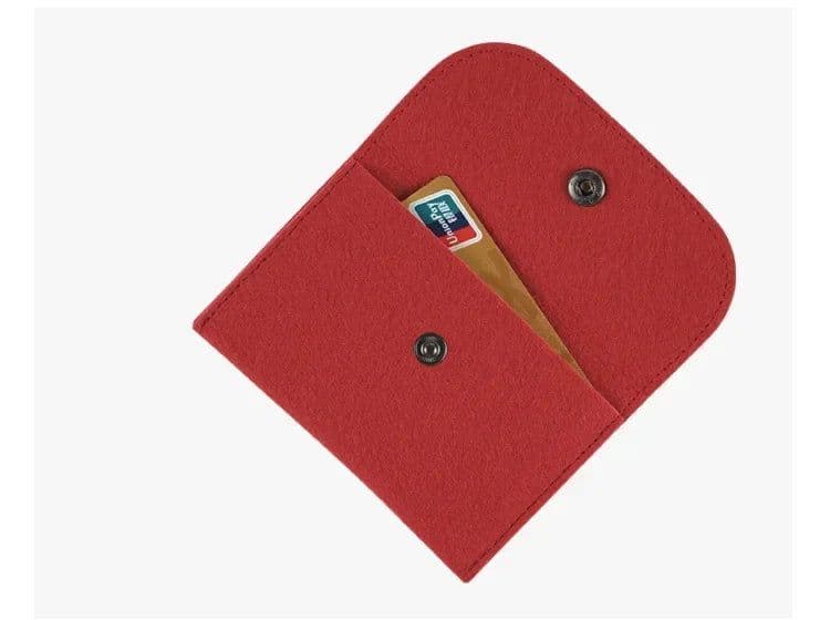 image-Unisex Felt Coin Purse Bag Women Girls Mini Zipper Coin Wallet Case Casual Square Money Change Card Key Holder Pouch